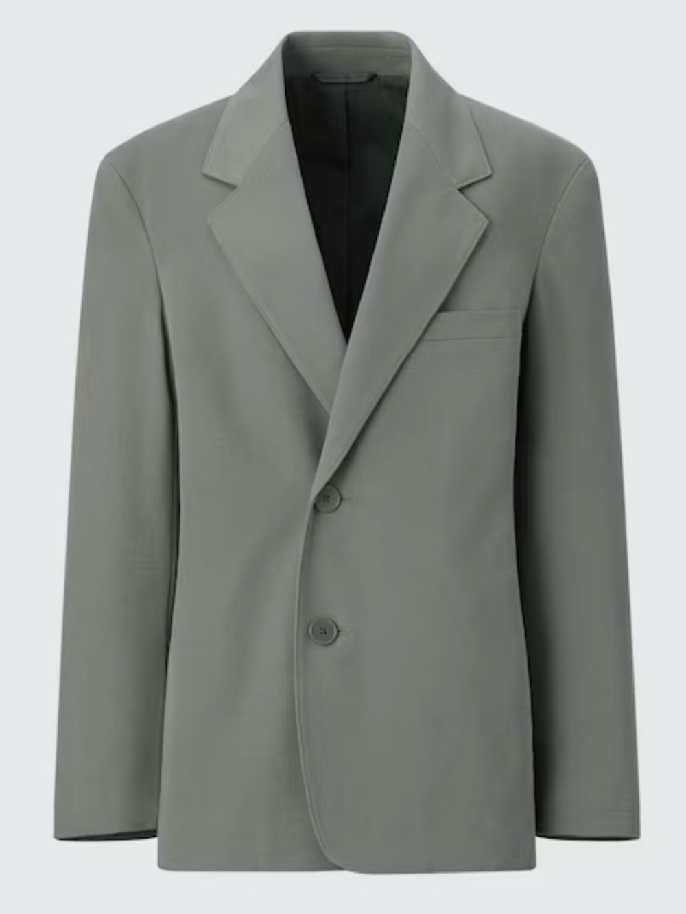 Lemaire UniqloU Cotton Nylon Tailored Minimalist Blazer Grey Small Unisex NWT